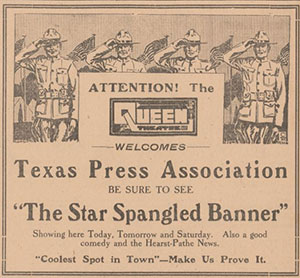 Galveston, in 1917, welcomed the Texas Press Association