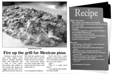 Grilled Mexican Pizza Recipe