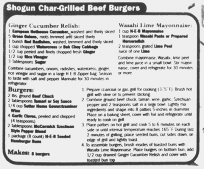 Shogun Char-Grilled Beef Recipe