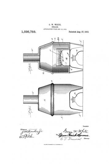 Inhaler patent from Portal to Texas History