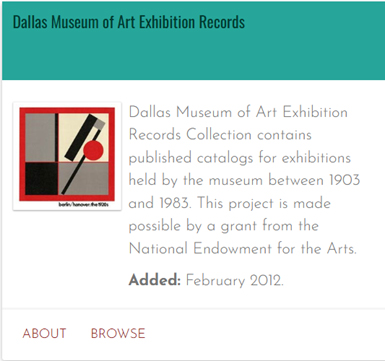 Portal Collection Highlight: Dallas Museum of Art Exhibition Photos
