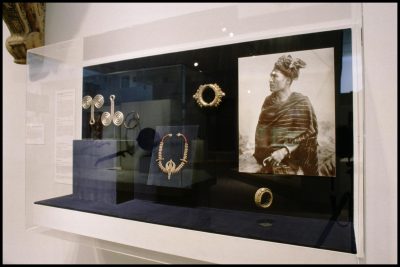 [Close up of Karo Batak Installation in Island Southeast Asia and Oceanic Art Exhibit]